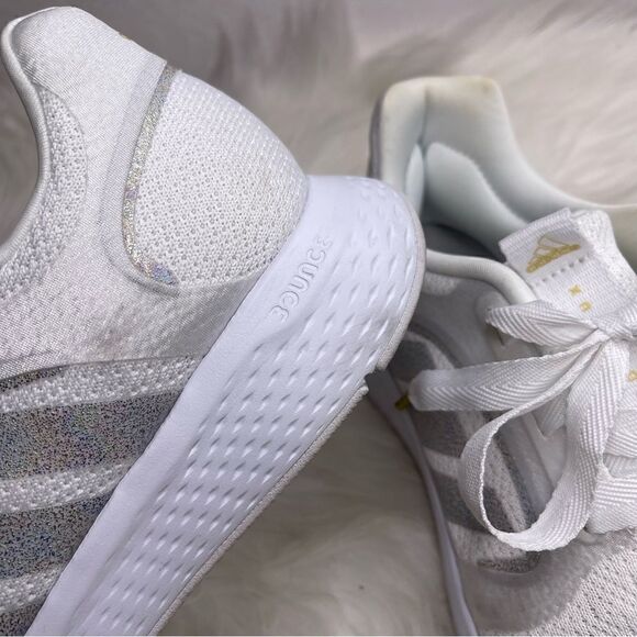 Adidas Edge Lux 5 Iridescent Striped Knit Running Shoe 9 - Picture 11 of 11